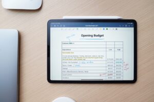 Photo Budgeting spreadsheet