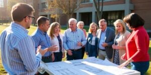 Ontario leaders collaborating on community projects.