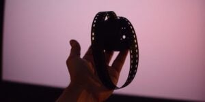 Filmmaker presenting a vibrant concept.